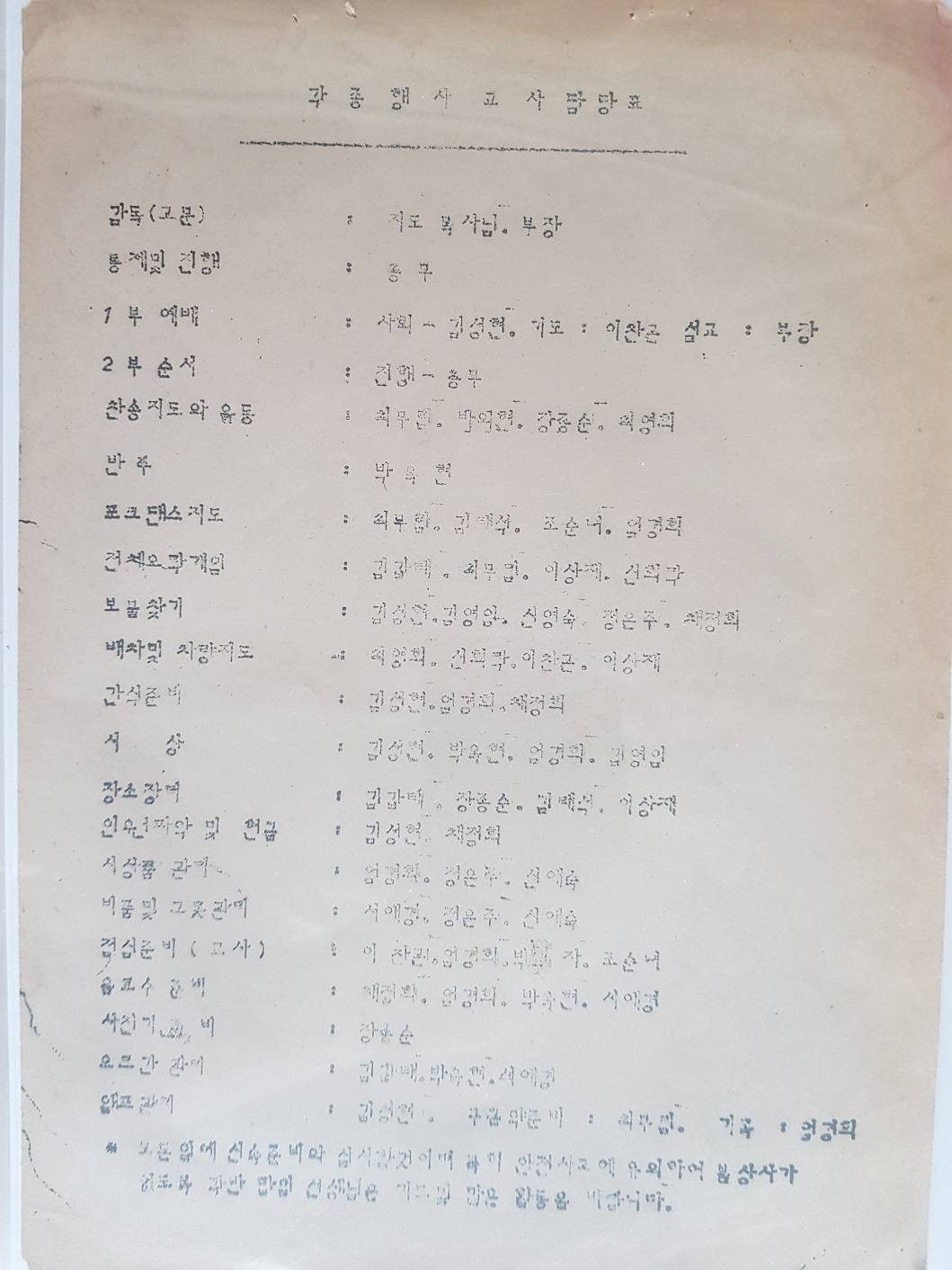 (교계소식) 야외예배 계획서 - 육군중앙교회 주일학교 (1979년도) 3.jpg